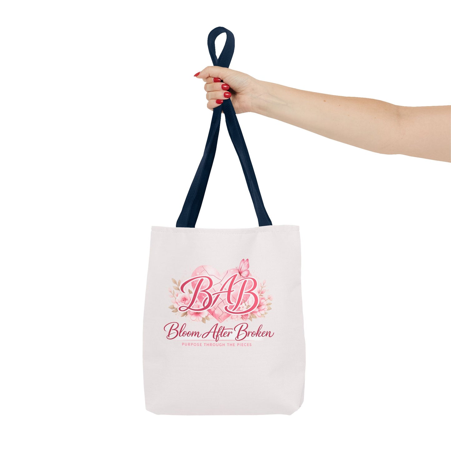Bloom After Broken Tote Bag — Inspirational Floral BAB Rebuild Courage Tote