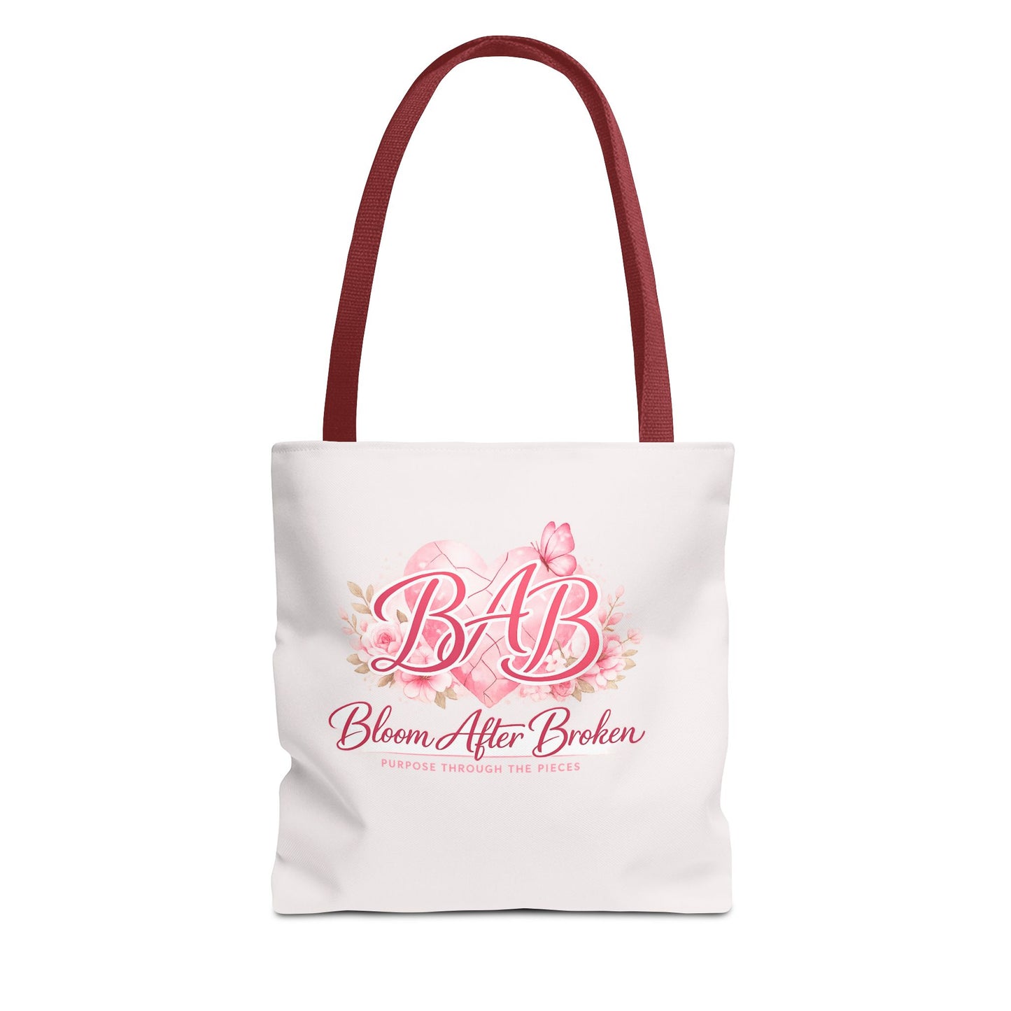 Bloom After Broken Tote Bag — Inspirational Floral BAB Rebuild Courage Tote