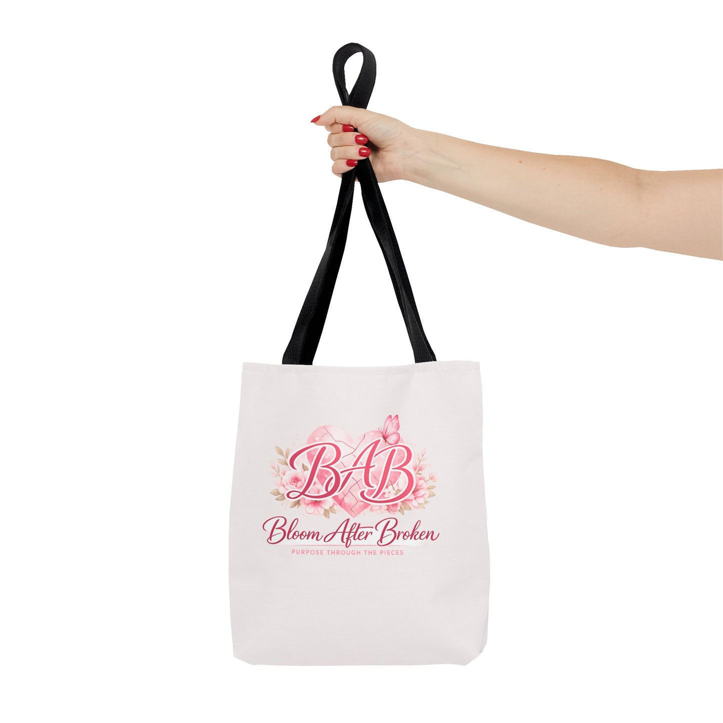 Bloom After Broken Tote Bag — Inspirational Floral BAB Rebuild Courage Tote