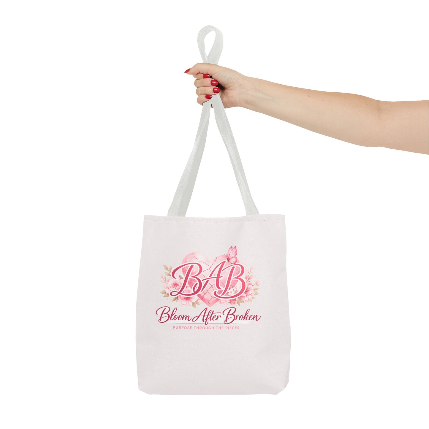 Bloom After Broken Tote Bag — Inspirational Floral BAB Rebuild Courage Tote