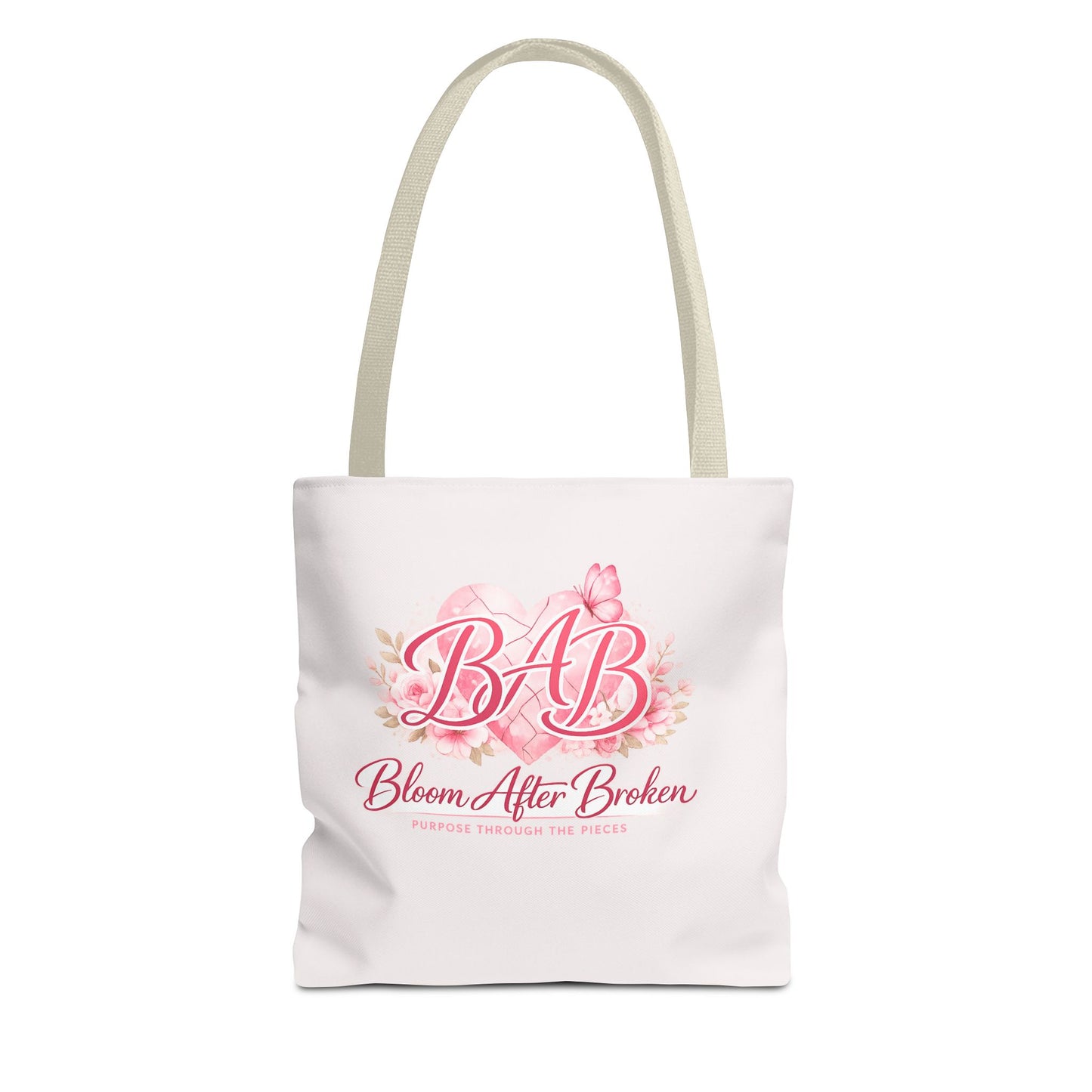 Bloom After Broken Tote Bag — Inspirational Floral BAB Rebuild Courage Tote