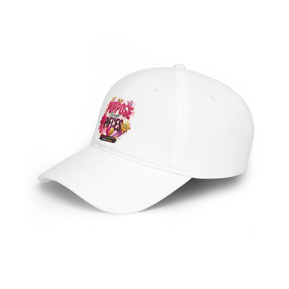 Inspirational 'Purpose Through Pieces' Low Profile Cap