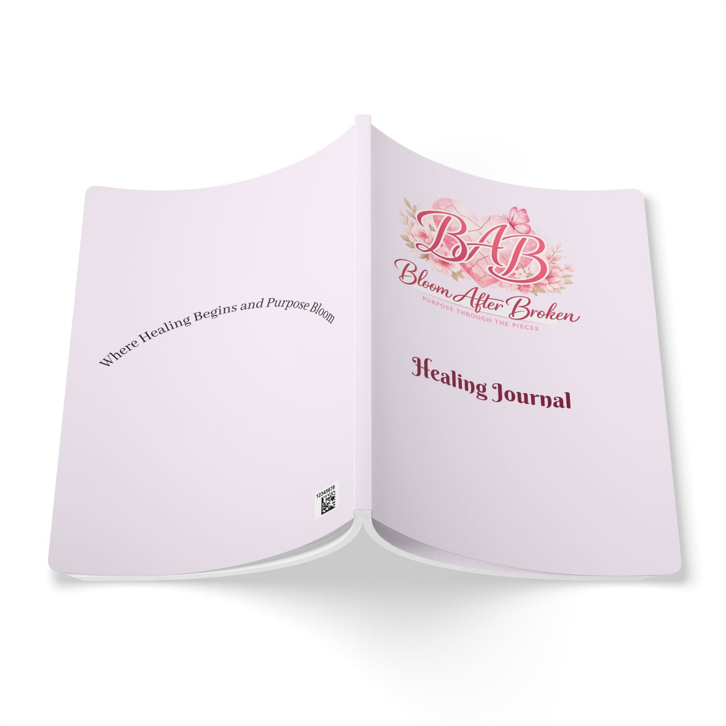 Healing Journal — "Bloom After Broken" Softcover Guided Journal for Recovery & Purpose
