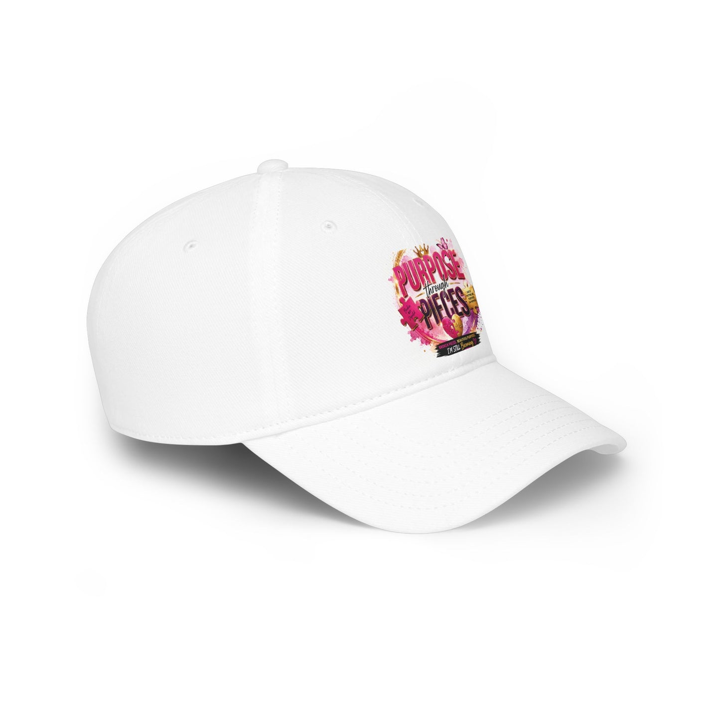 Inspirational 'Purpose Through Pieces' Low Profile Cap