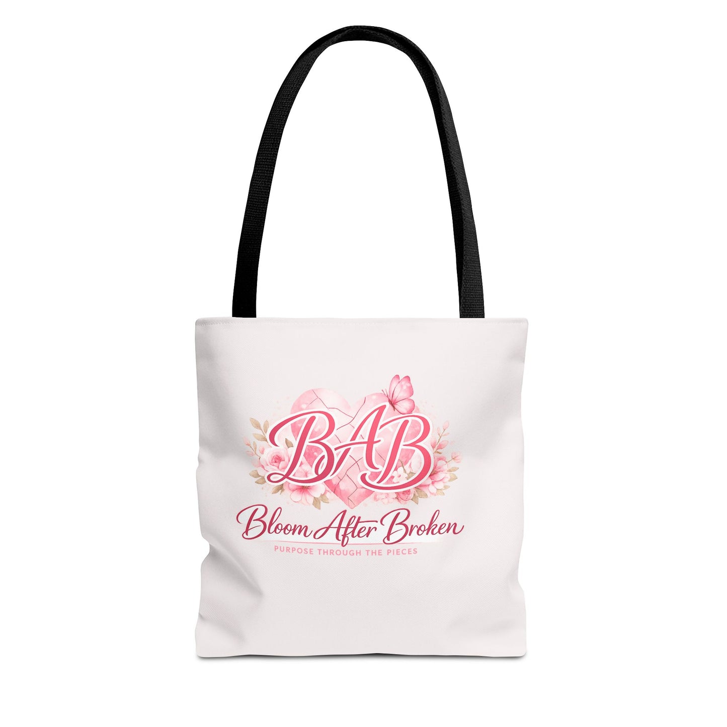 Bloom After Broken Tote Bag — Inspirational Floral BAB Rebuild Courage Tote
