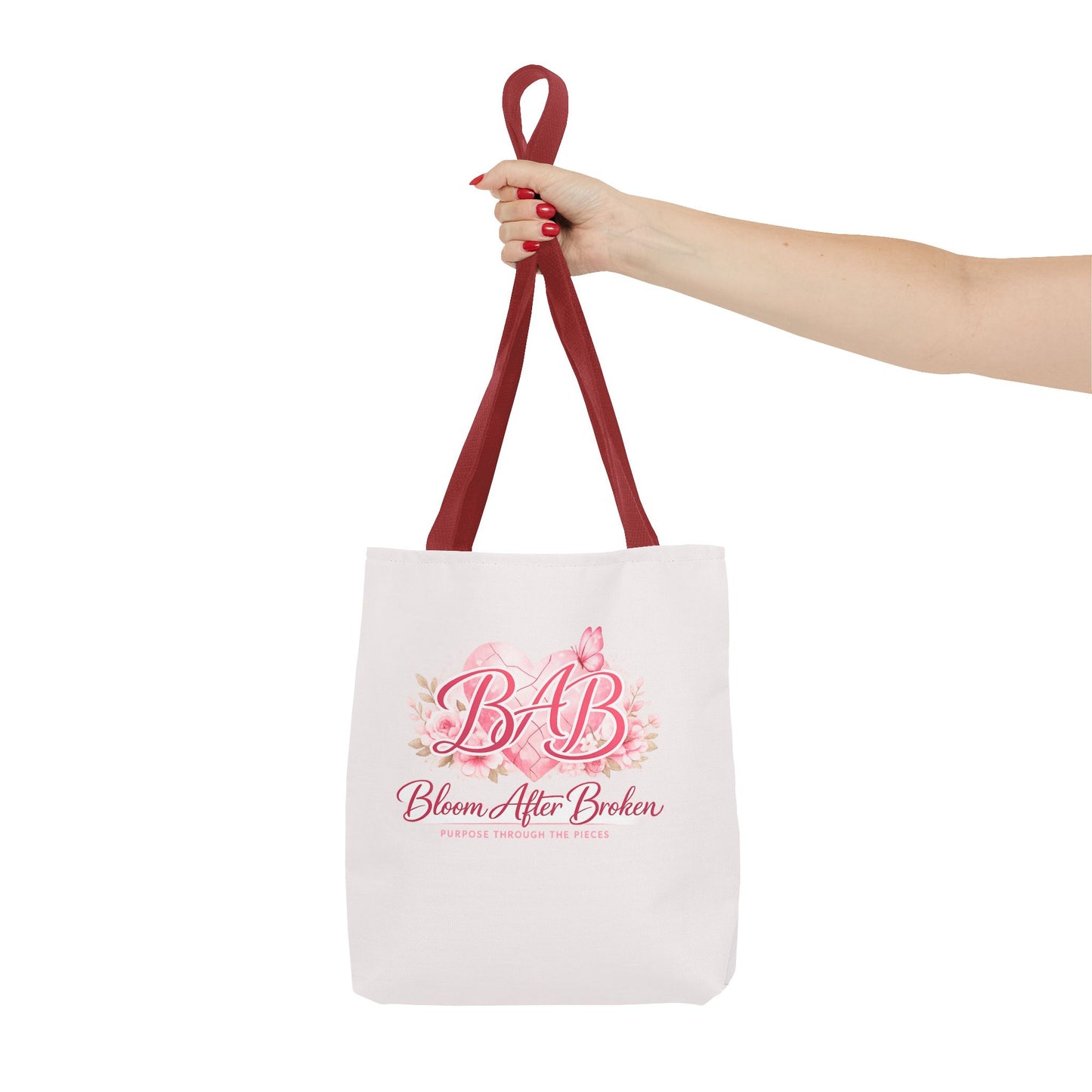 Bloom After Broken Tote Bag — Inspirational Floral BAB Rebuild Courage Tote