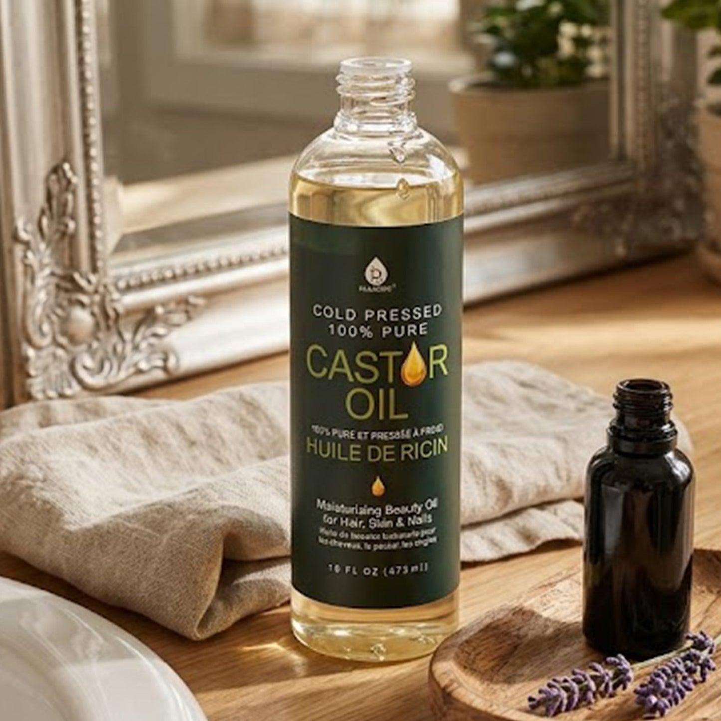 100% Pure Cold Pressed Castor Oil 16 Oz