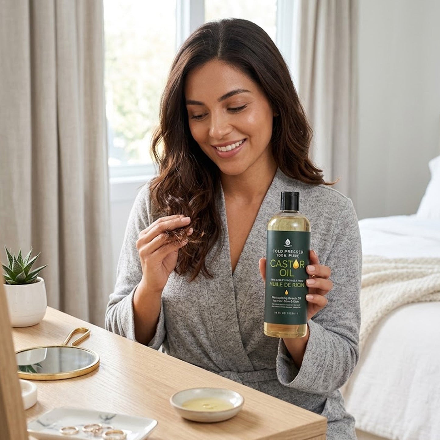 100% Pure Cold Pressed Castor Oil 16 Oz