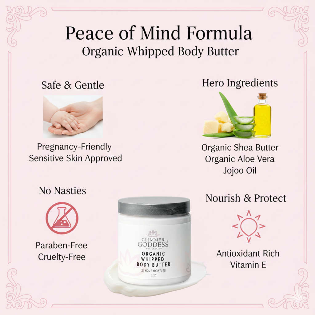 Organic Whipped Body Butter for Extremely Dry Skin