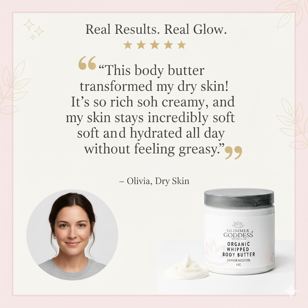 Organic Whipped Body Butter for Extremely Dry Skin