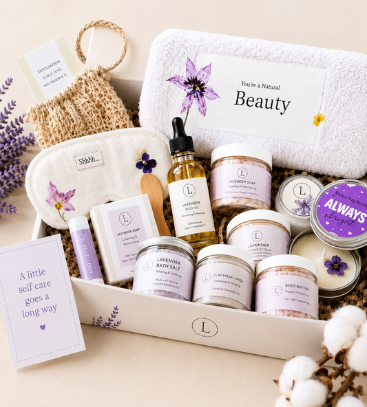 Bloom After Broken Lavender Spa Gift Basket