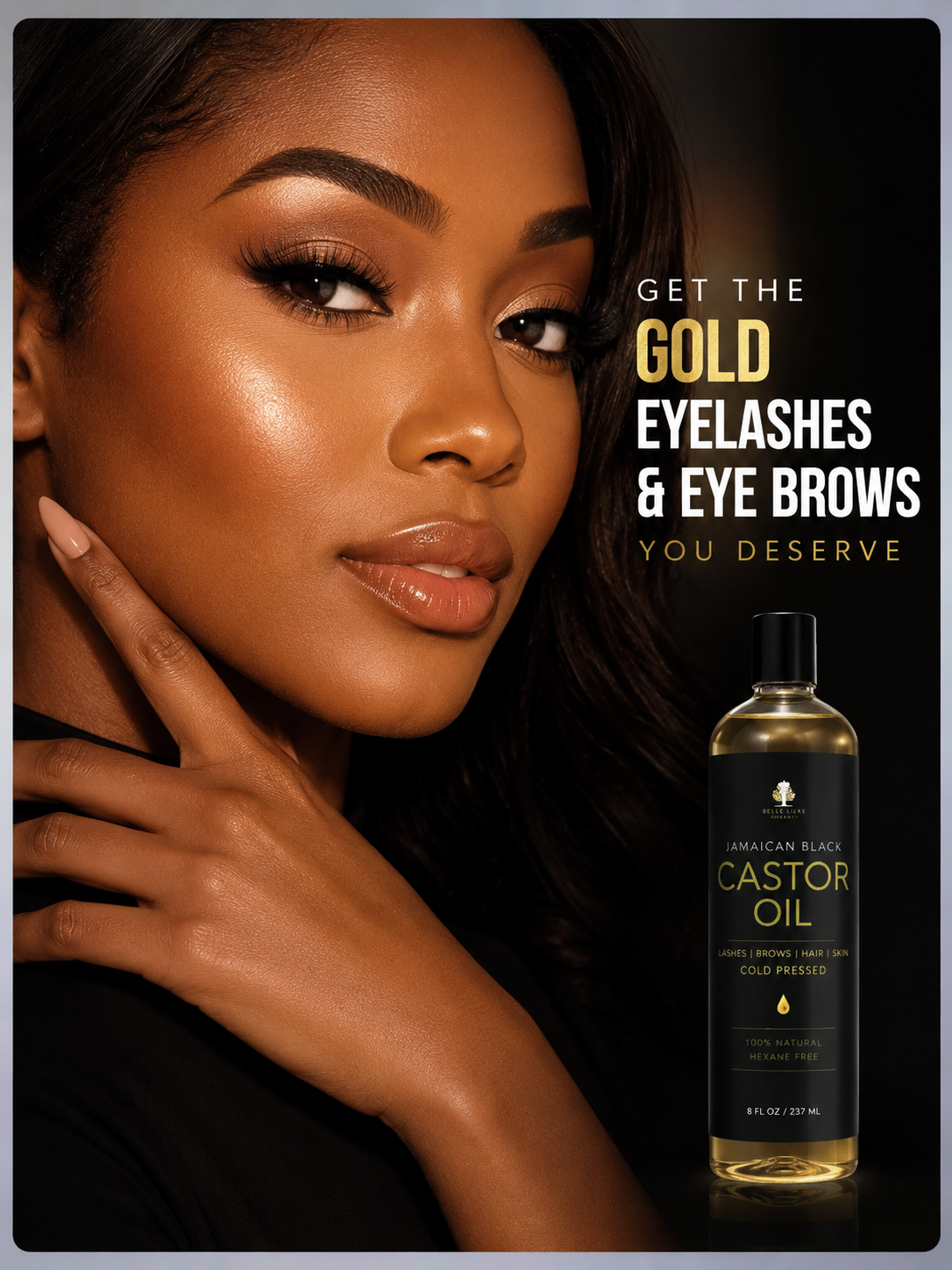 Pure Cold Pressed Castor Oil 16 Oz