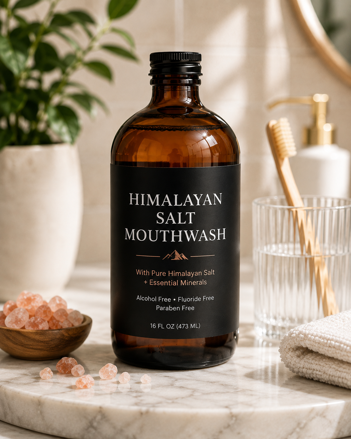 Himalayan Salt Mineral Mouthwash